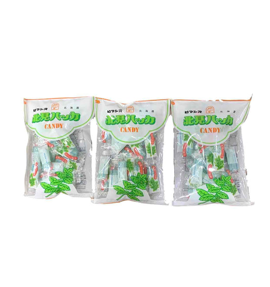 ロマンス製菓】 ハッカ油 キャンディー ホワイトチョコレート入り 3袋セット(90g×3) 北海道北見産 ハッカ油 を使用 ハッカ飴 はっかあめ 北見