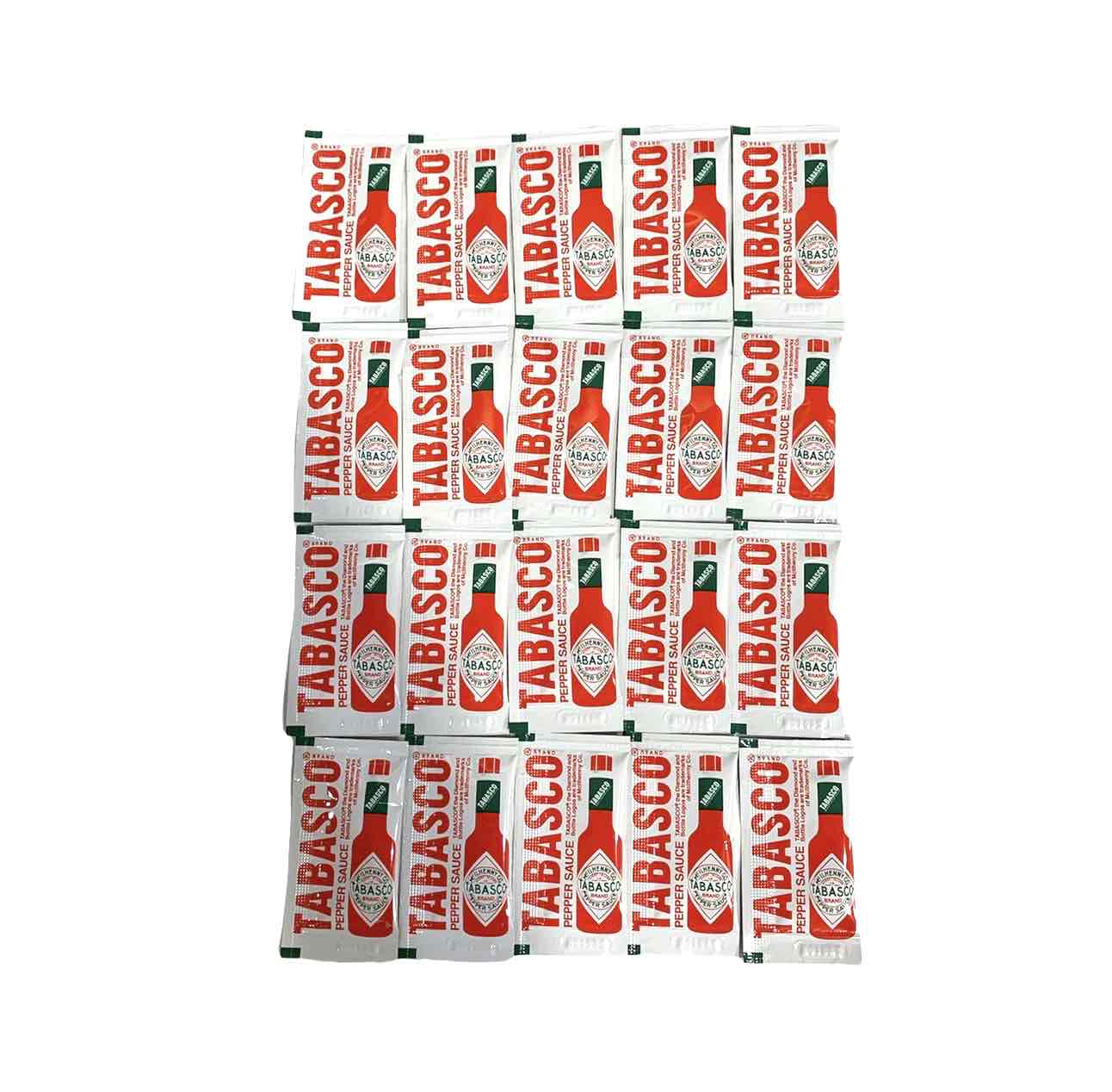 タバスコ ペパーソースミニパウチ (3ml×20) テイクアウト ピザ パスタ アウトドア 小袋 調味料 お弁当