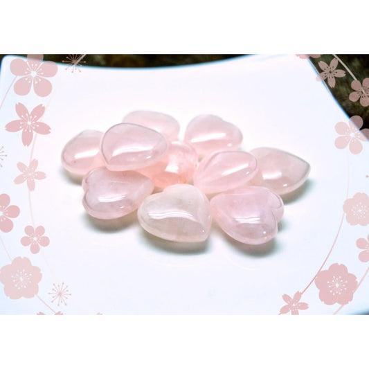 ハート型ローズクオーツ 5個セット