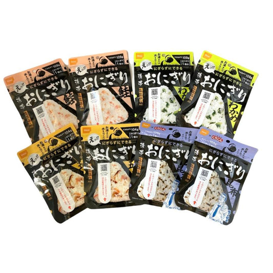 非常用食品 長期保存食 携帯おにぎり 4種×2個 尾西食品