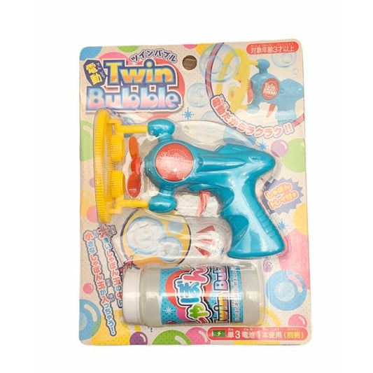 電動ツインバブル しゃぼん玉 ギフト プレゼント 屋外 外あそび