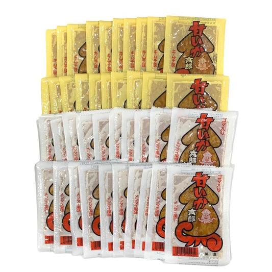 菓道 甘いか太郎 キムチ味 メンタイ風味 2つの味が楽しめる 2種各20枚入り