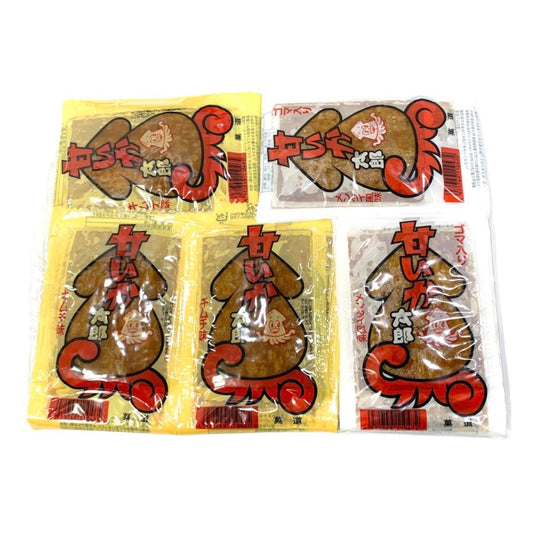 菓道 甘いか太郎 キムチ味 メンタイ風味 2つの味が楽しめる 2種各20枚入り