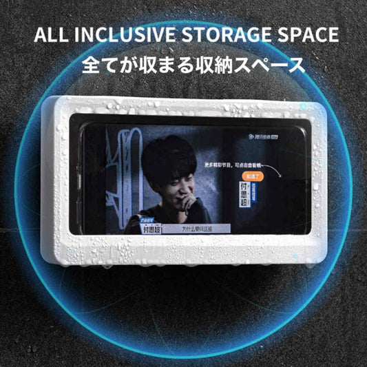 防水 スマホケース スマホスタンド 壁掛け 携帯 スマホ 防水ケース お風呂 360度回転