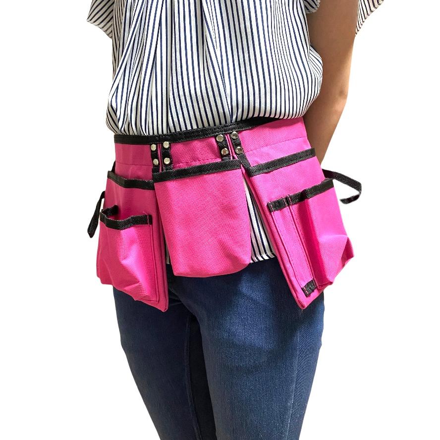 工具袋 ツールバッグ 腰袋 DIY 女子 作業 ポーチ 6ポケット ウエスト 53〜83cm