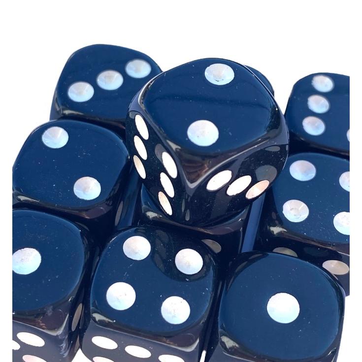 サイコロ 10個セット 黒 6面 点字 ダイス ボードゲーム 道具
