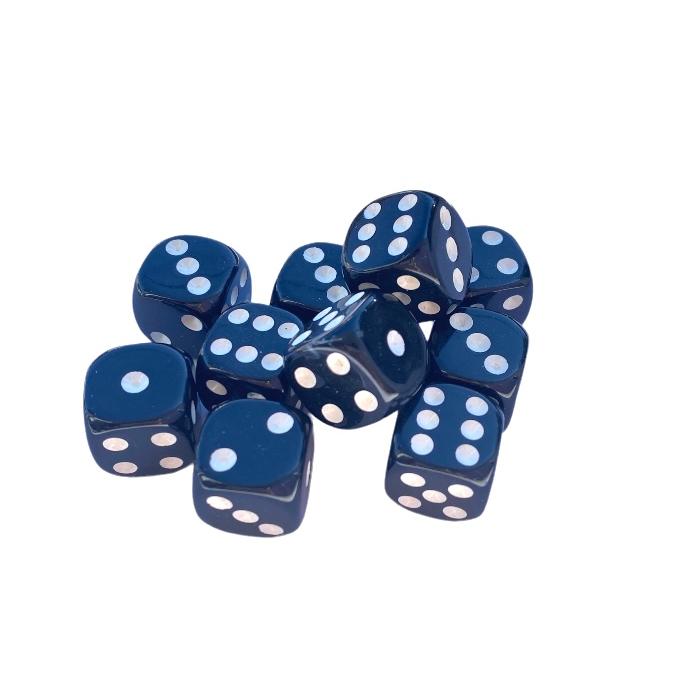 サイコロ 10個セット 黒 6面 点字 ダイス ボードゲーム 道具