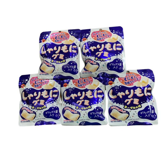 ブルボン しゃりもにグミ ヨーグルト味 57g×5袋 お菓子 おやつ ビフィズス菌入り