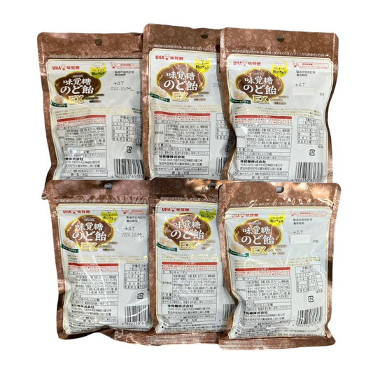 UHA味覚糖 味覚糖のど飴EX 90g×6袋 ハニーミルク味 プロオリス ローヤルゼリー 発酵はちみつ