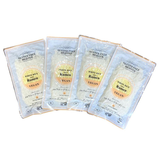 グルテンフリー ラーメンウェーブ 128g×4袋 白米 アレルギー ビーガン 小林生麺