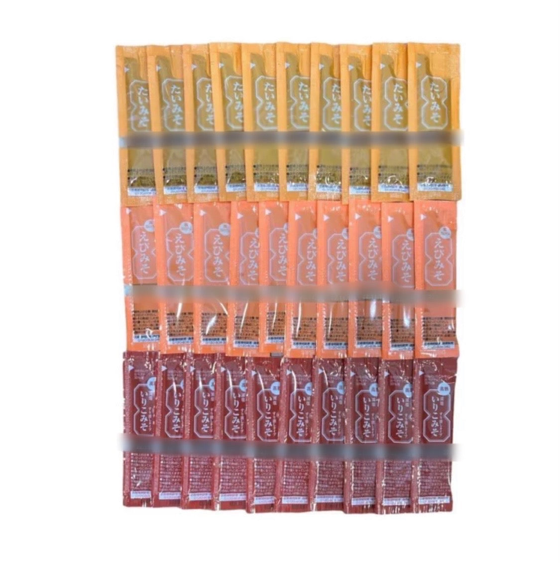 三島食品 みそ3種×10袋 (たいみそ・えびみそ・いりこみそ)計30本 個包装 使い切りタイプ