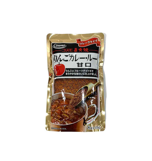 コスモ食品　直火焼　りんごカレールー　甘口　170ｇ×3袋　フレークタイプ