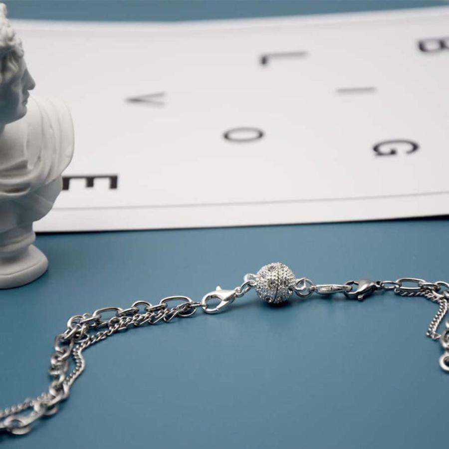ネックレス ブレスレット マグネット《 留め具 ６点セット》 アクセサリー パーツ 手作り エンドパーツ 磁石 金属パーツ